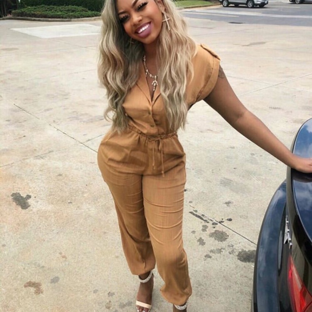 DARK KHAKI JUMPSUIT
